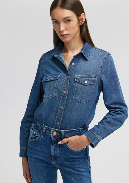 Merida Dark Blue Denim Jean Shirt