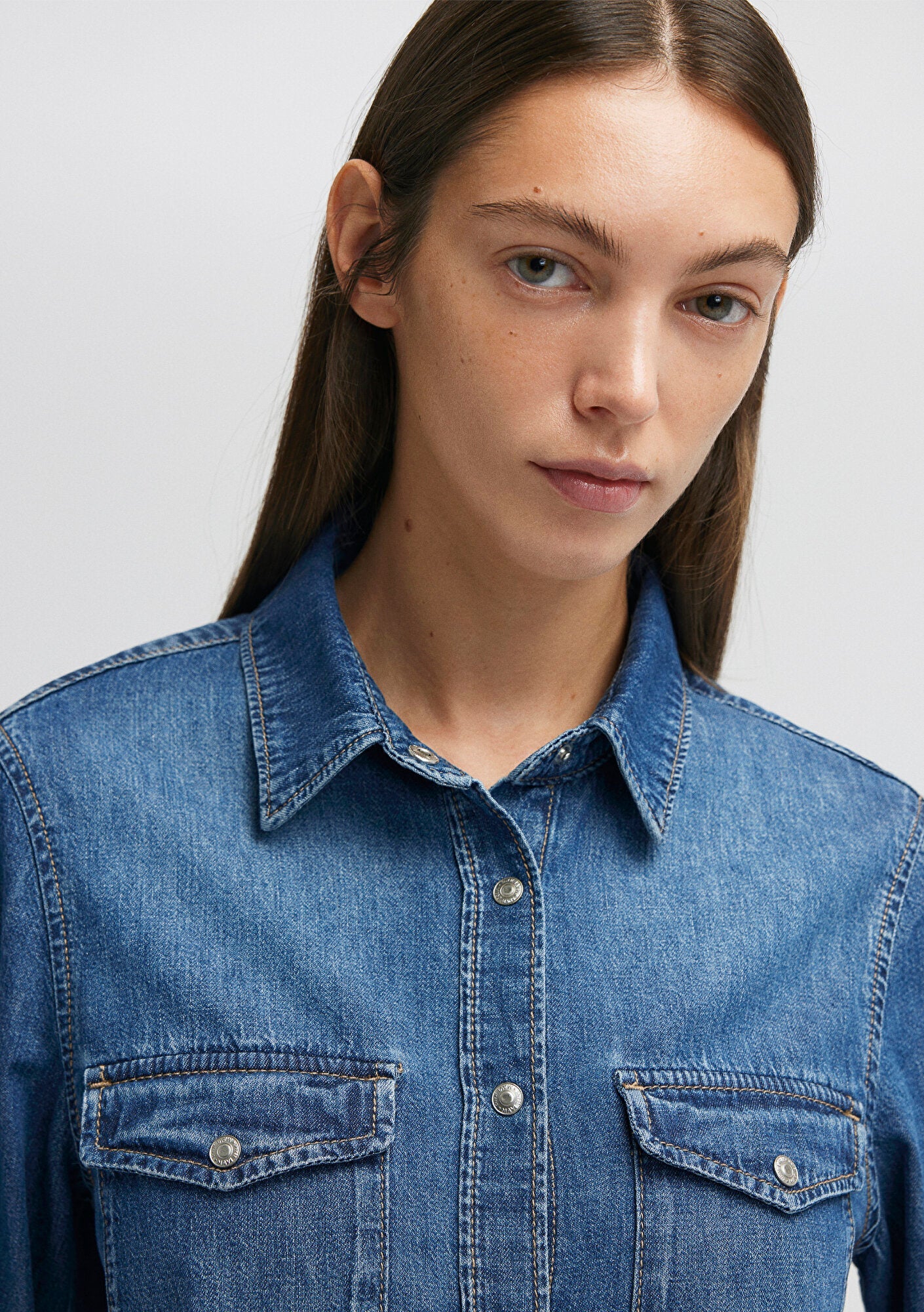 Merida Dark Blue Denim Jean Shirt