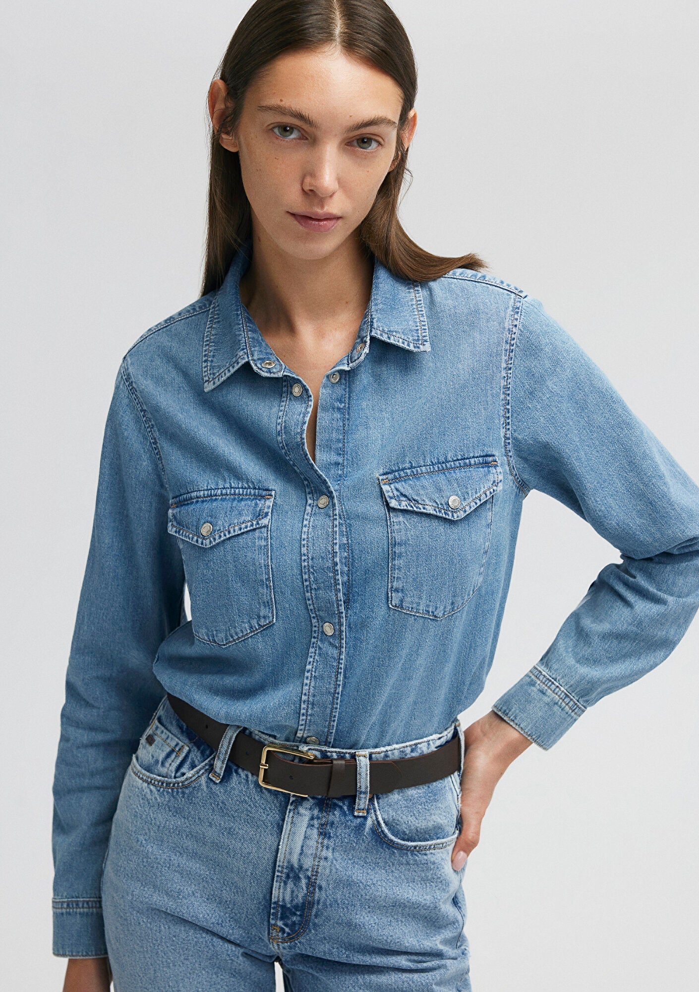 Merida Mid Blue Denim Jean Shirt