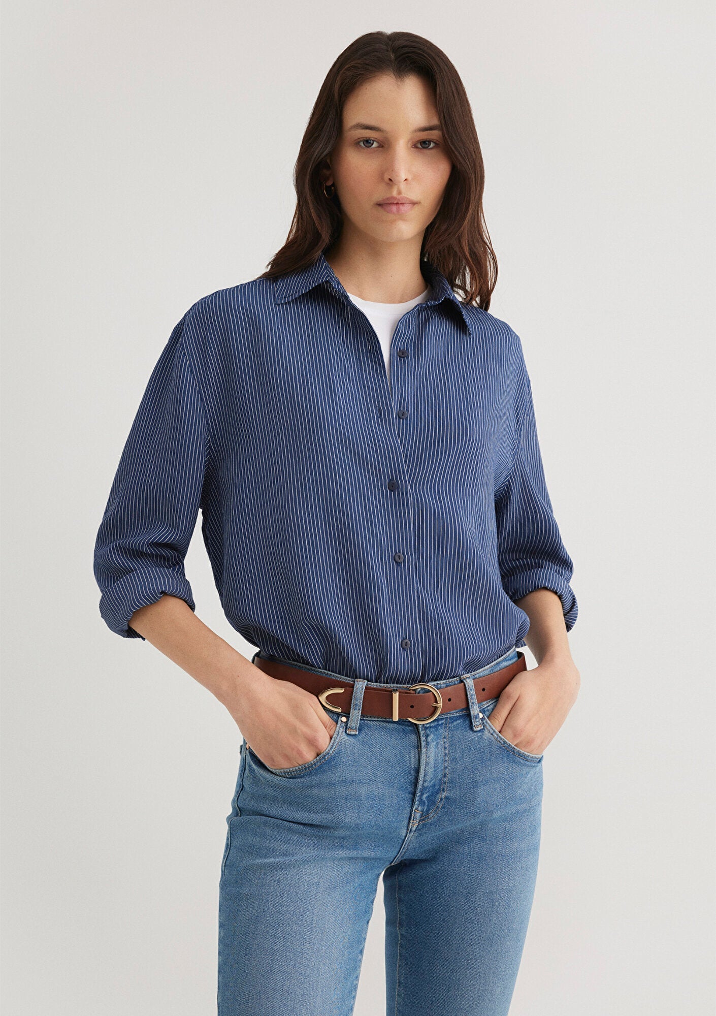 Striped Navy Shirt