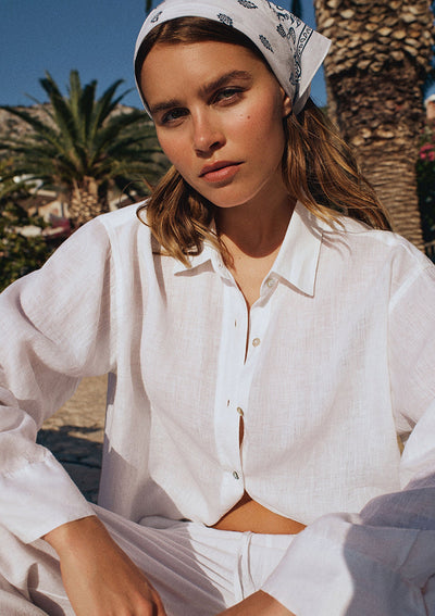 White Linen Shirt