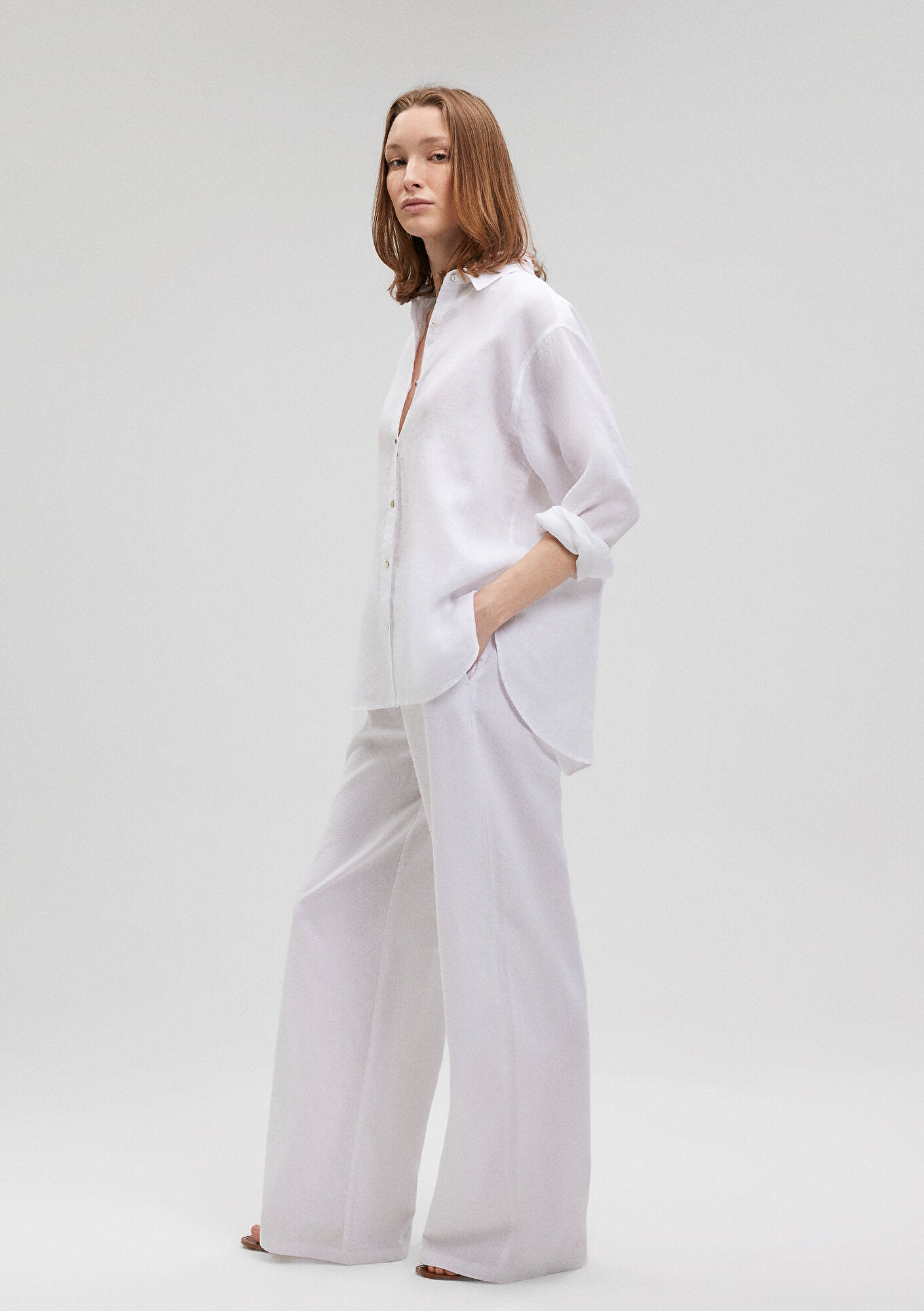 White Linen Shirt
