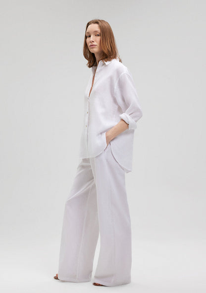 White Linen Shirt