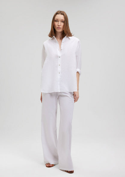 White Linen Shirt