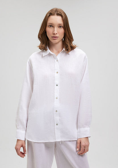 White Linen Shirt