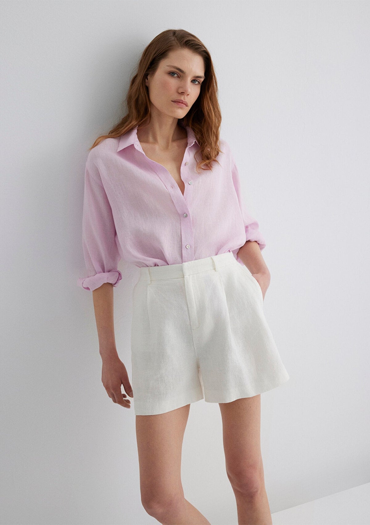 Purple Linen Shirt
