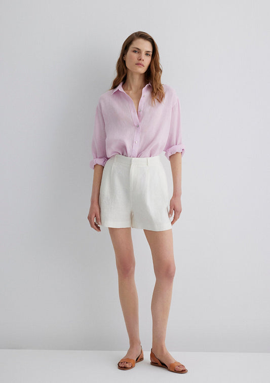 Purple Linen Shirt