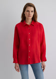 Red Linen Shirt