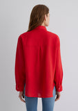 Red Linen Shirt