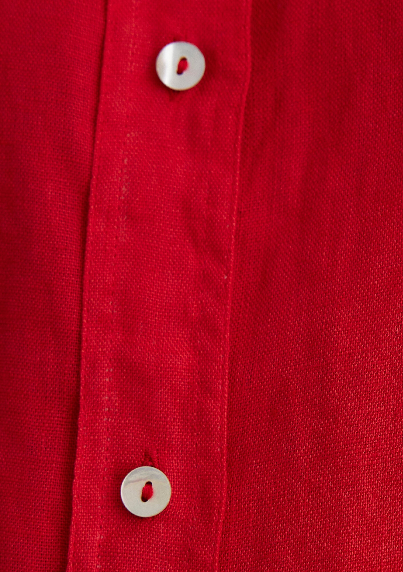 Red Linen Shirt