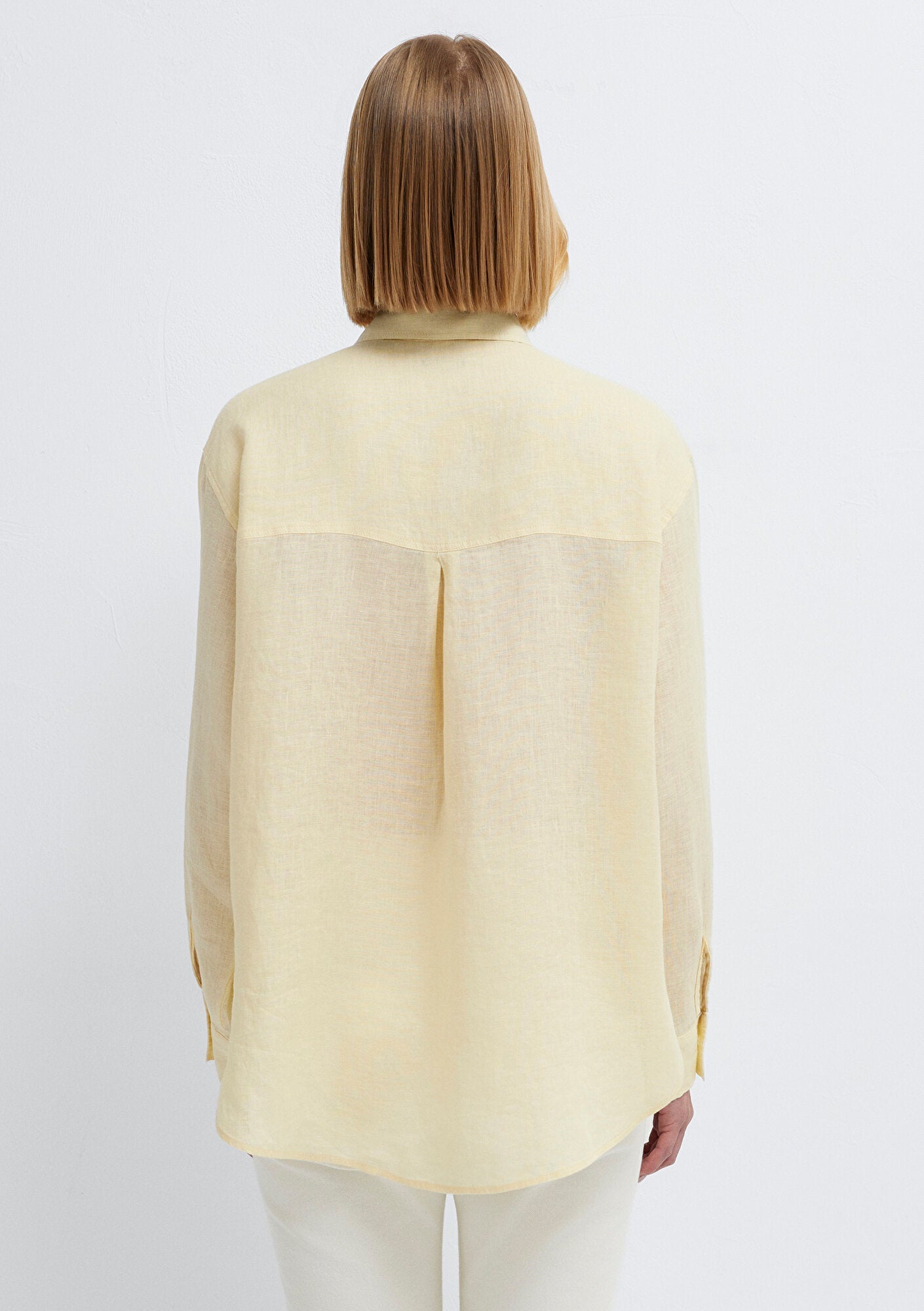 Linen Mix Beige Shirt