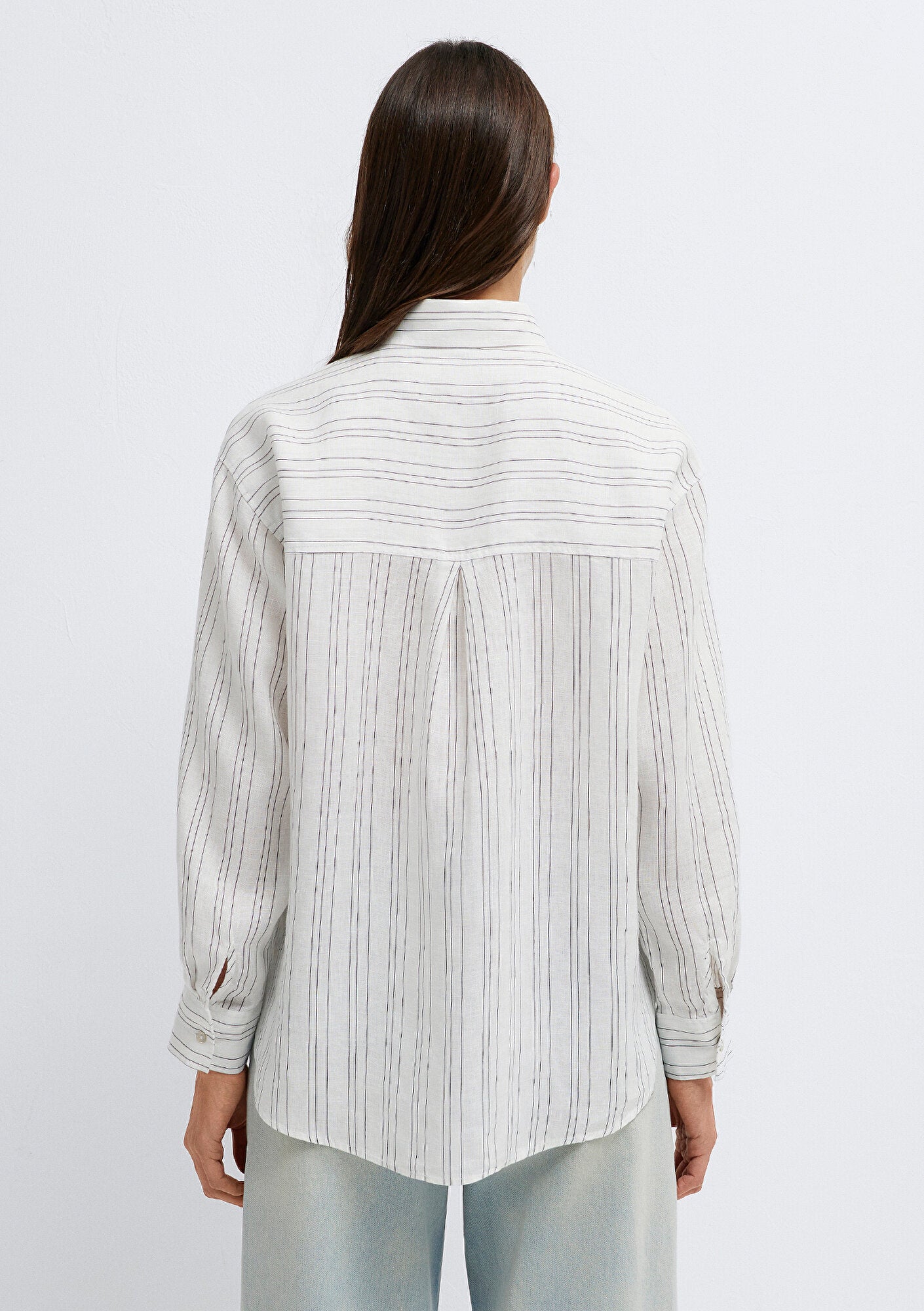 Linen Mix Black Shirt