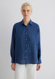 Striped Navy Linen Shirt