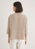 Beige Long Sleeve Blouse