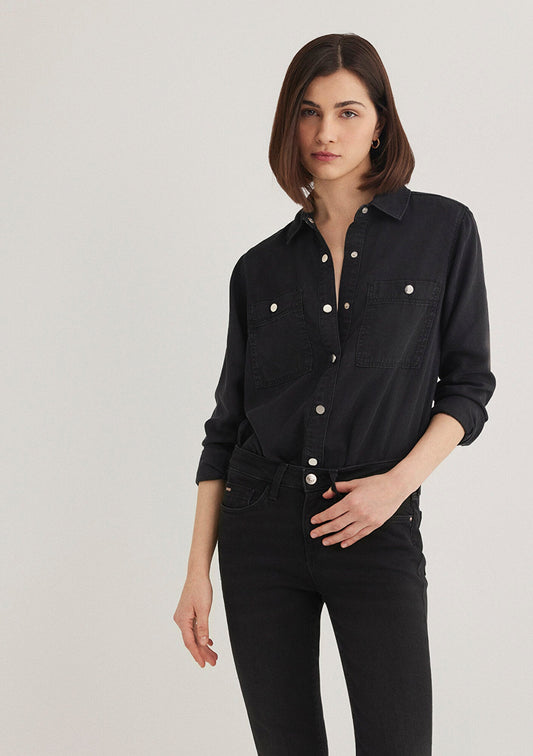 Betty Smoke Gold Jean Shirt