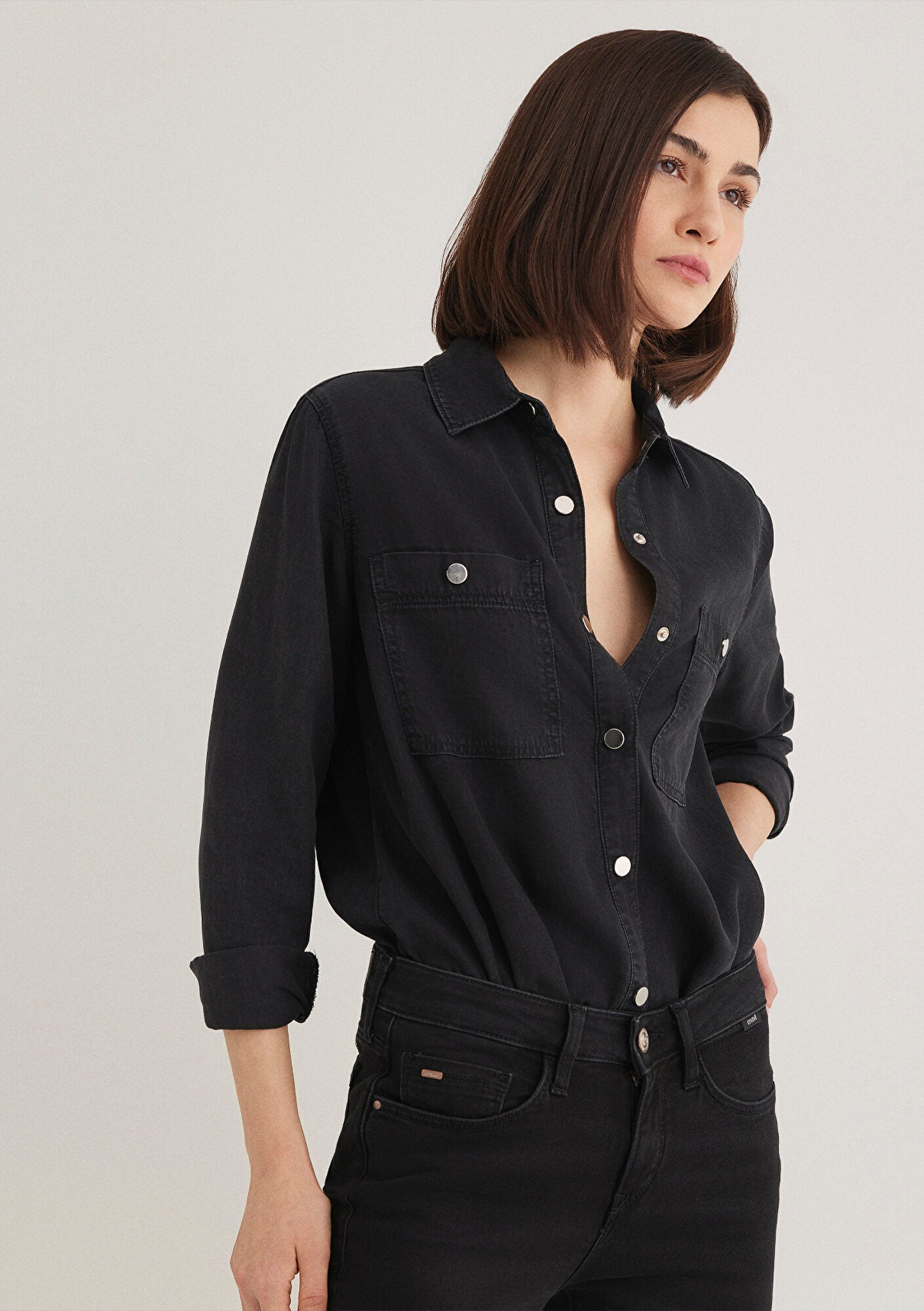Betty Smoke Gold Jean Shirt