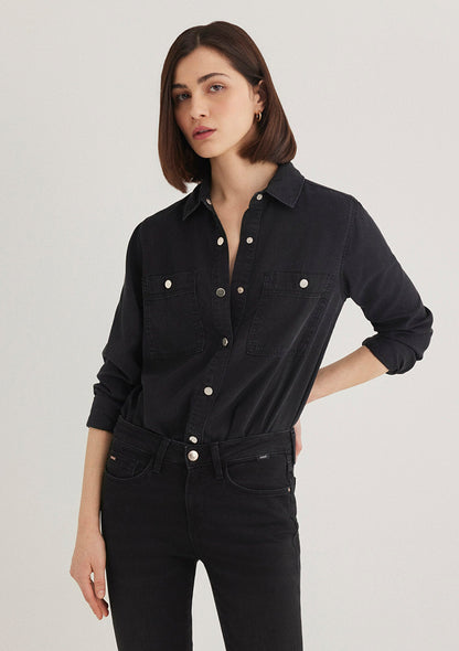 Betty Smoke Gold Jean Shirt