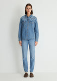 Angela Mid Used Classic Denim Jean Shirt