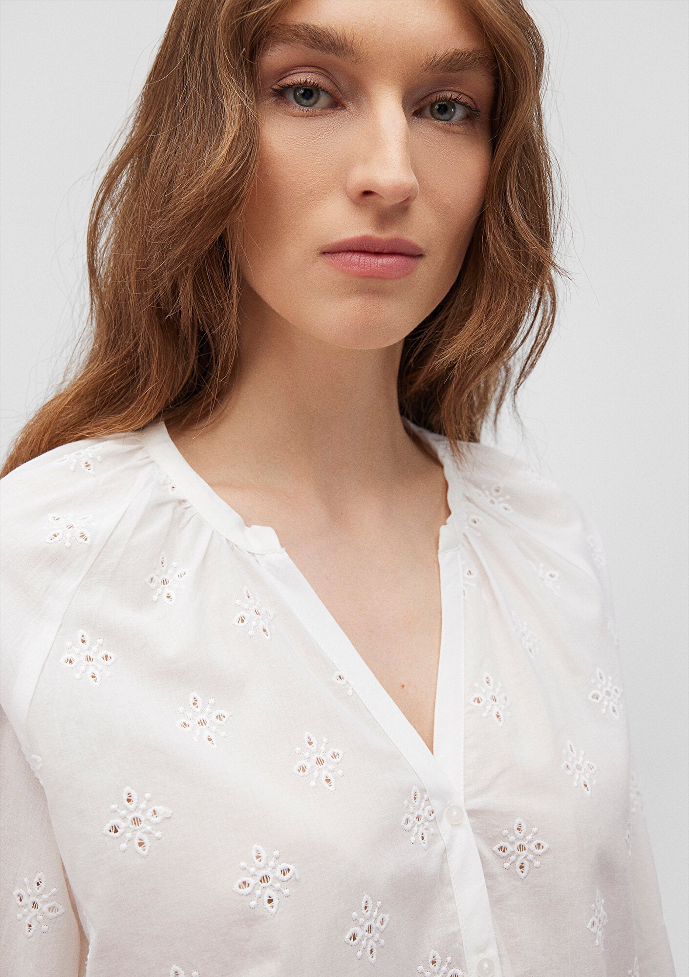 Embroidered White Shirt