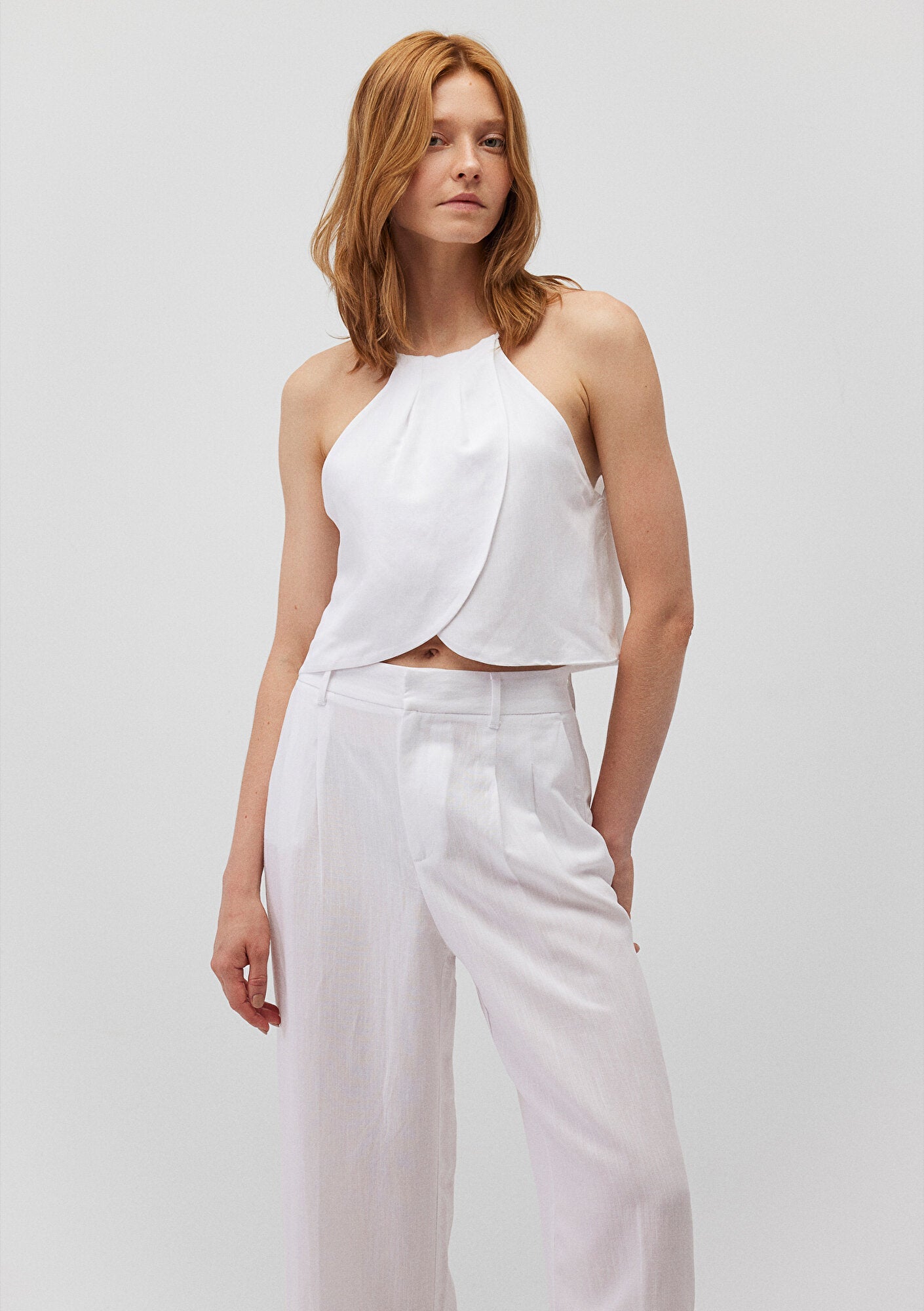 White Crop Top