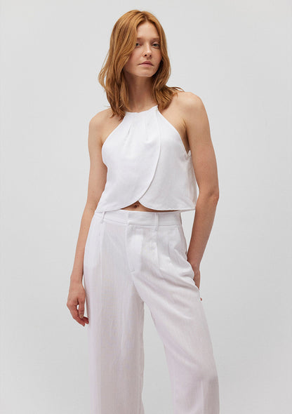 White Crop Top