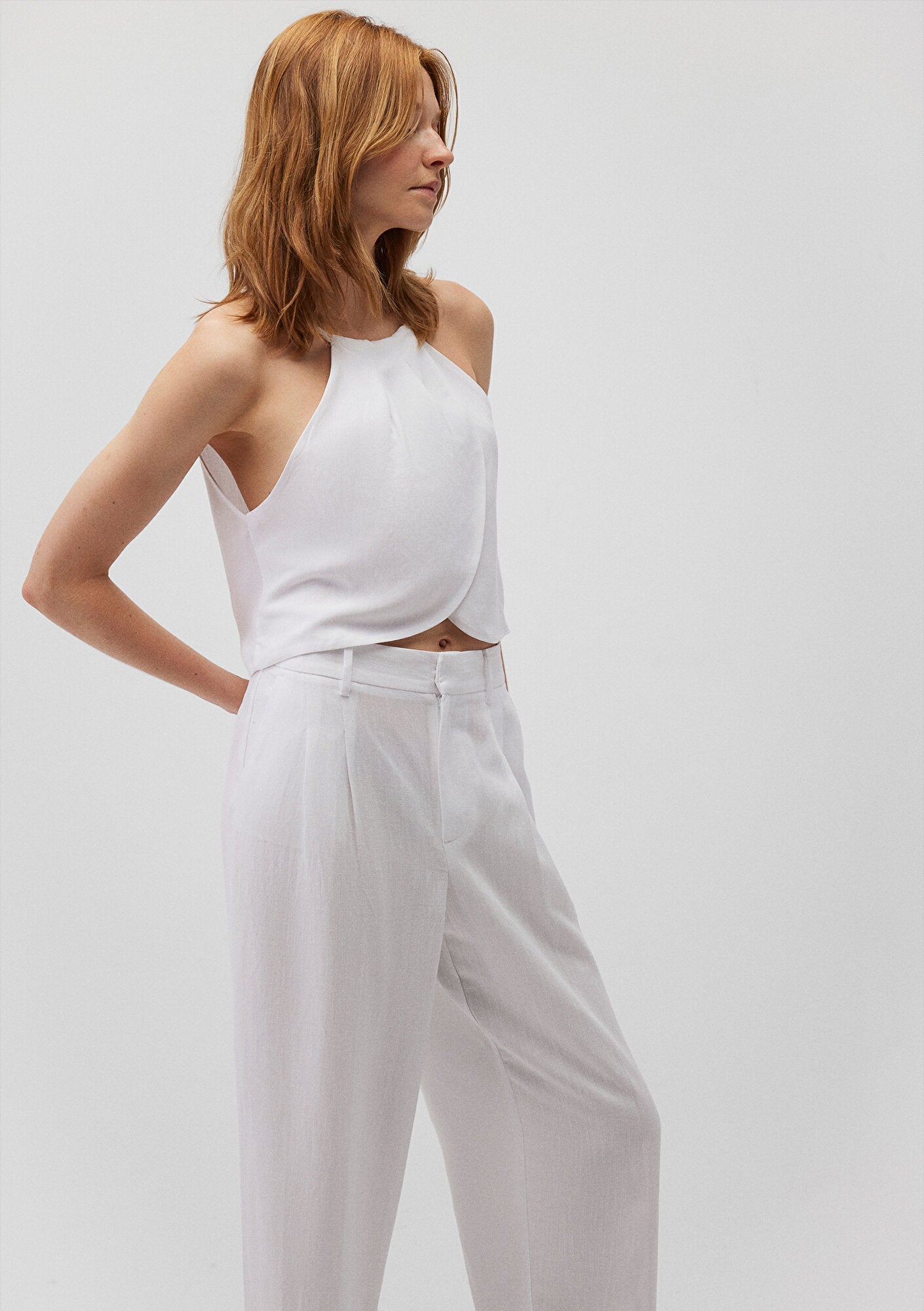 White Crop Top