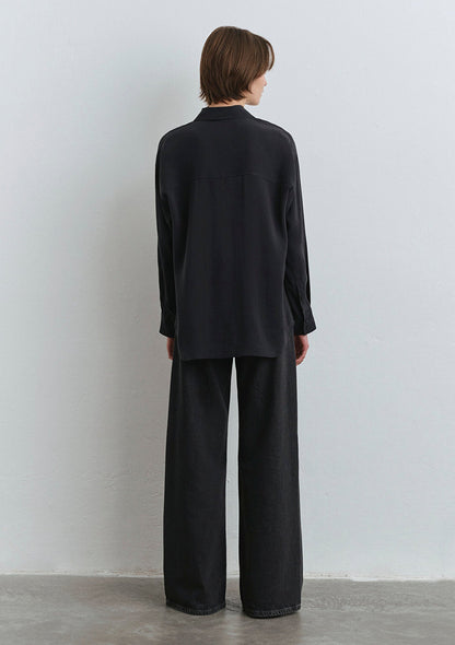 Lux Touch Black Modal Shirt