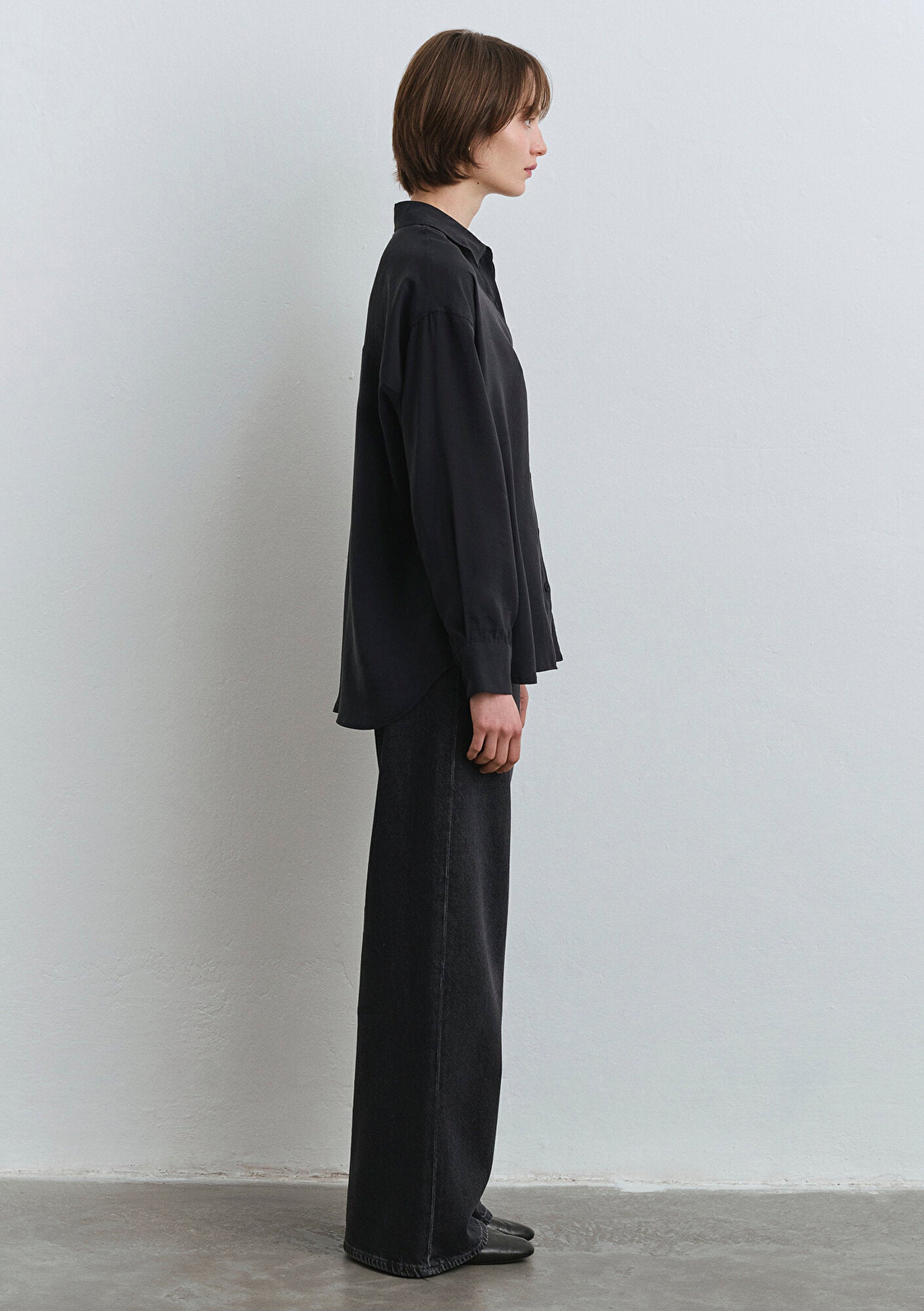 Lux Touch Black Modal Shirt
