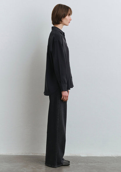 Lux Touch Black Modal Shirt