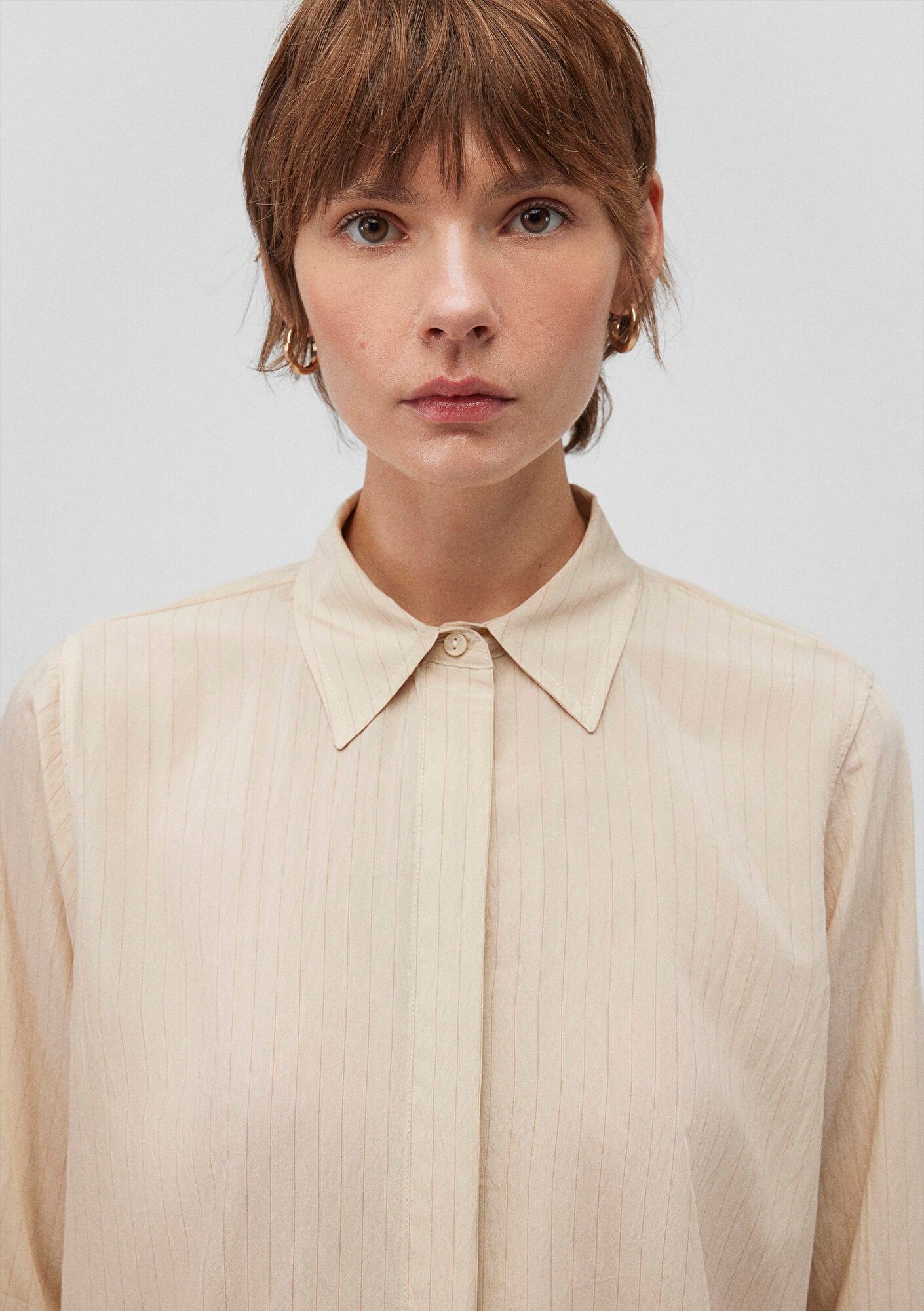 White Striped Shirt