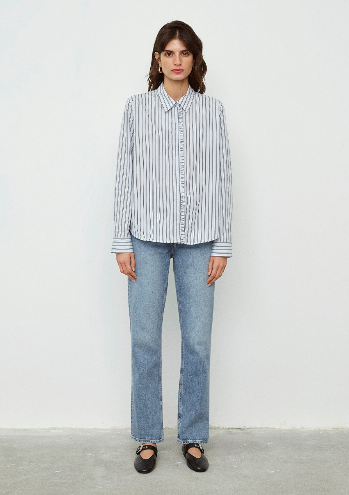 Navy Striped Shirt