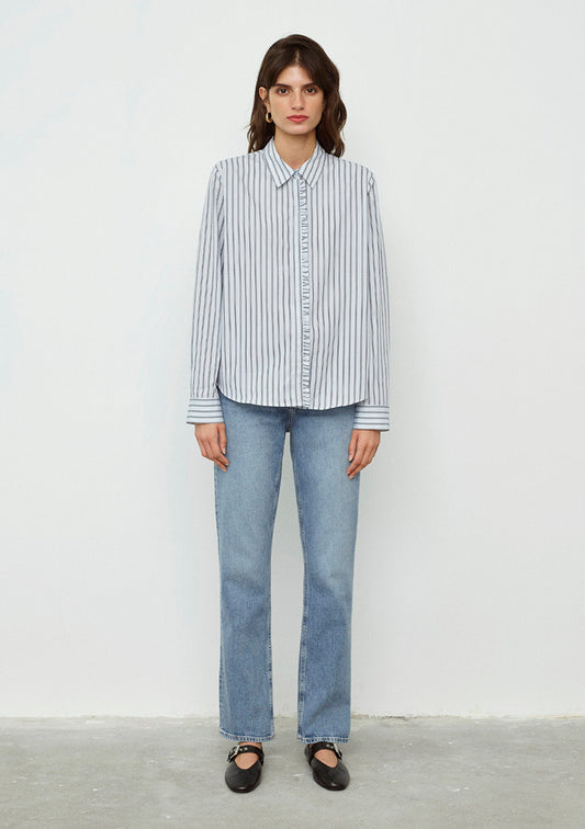 Navy Striped Shirt