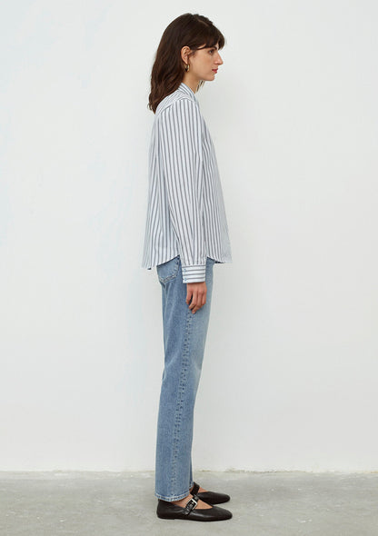 Navy Striped Shirt