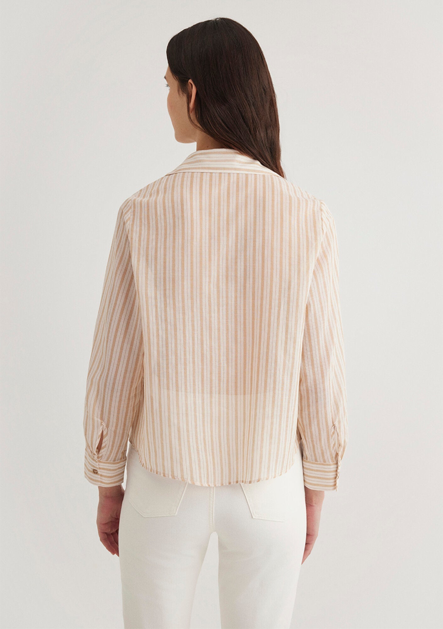 Brown Striped Shirt