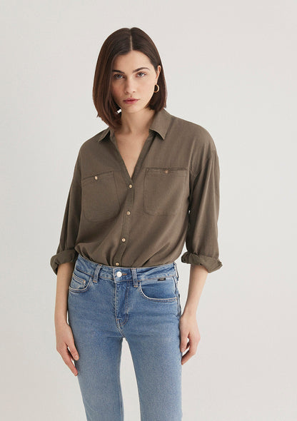 Beige Shirt