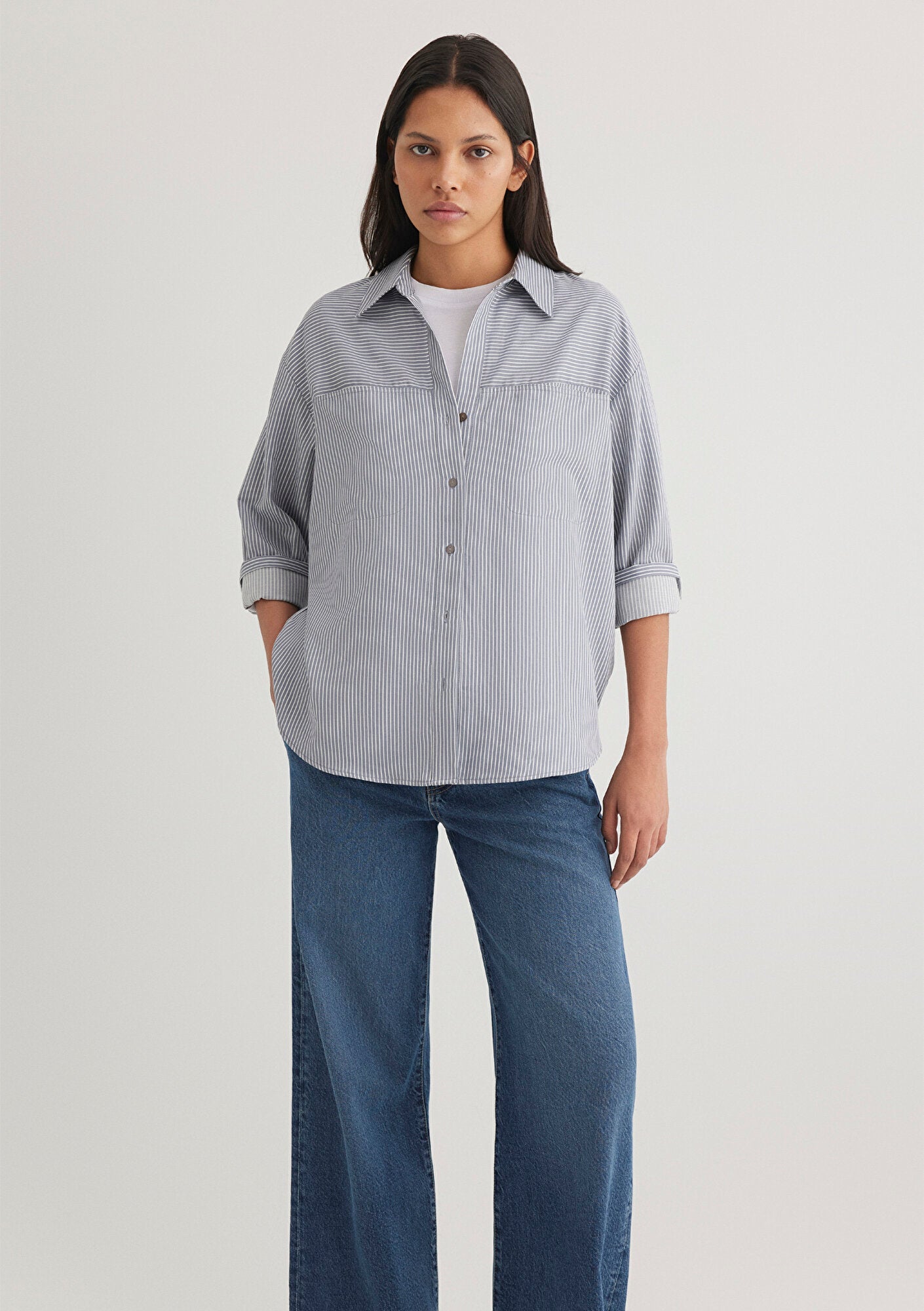 Striped Blue Shirt