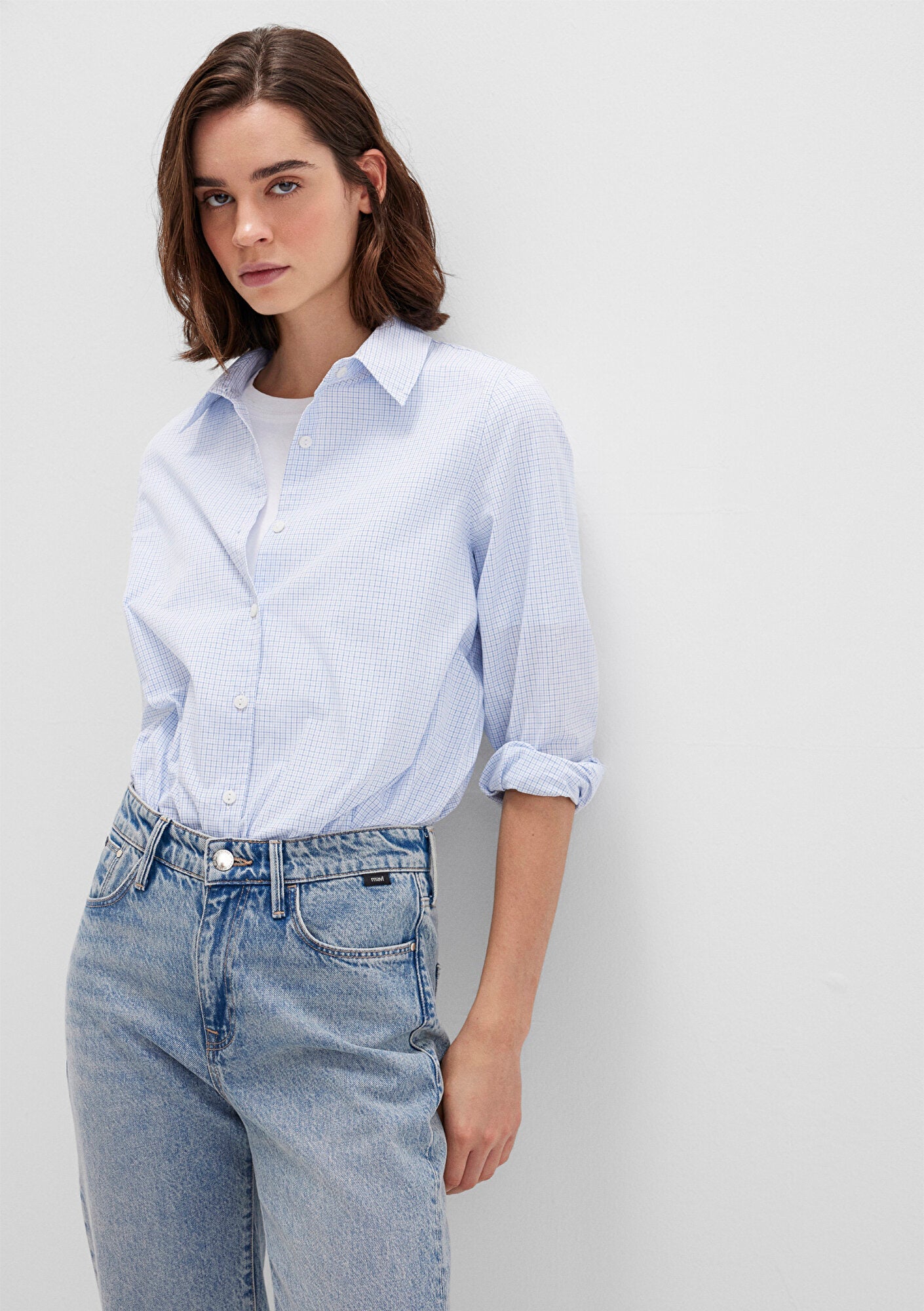 Checkered Blue Shirt