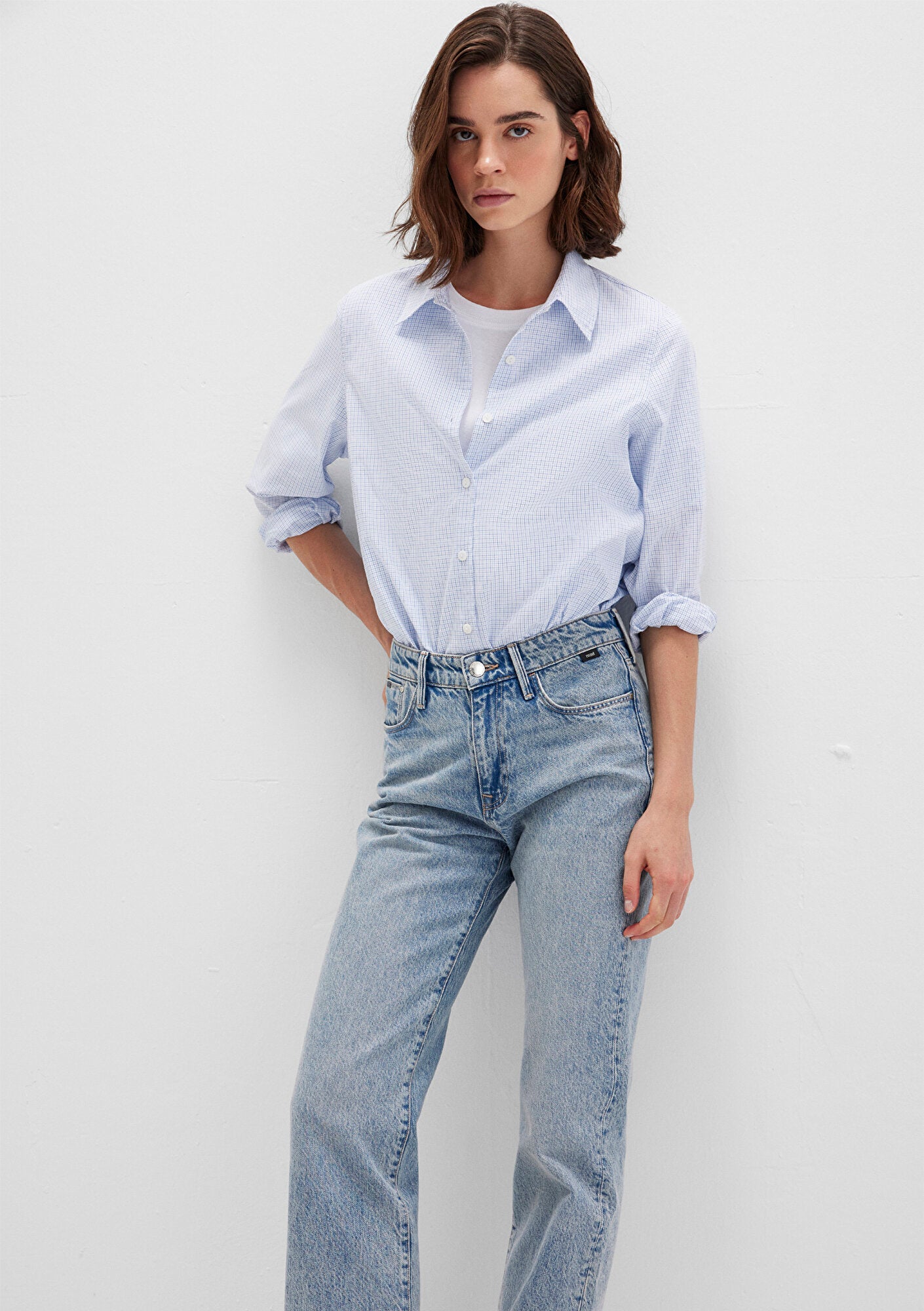 Checkered Blue Shirt