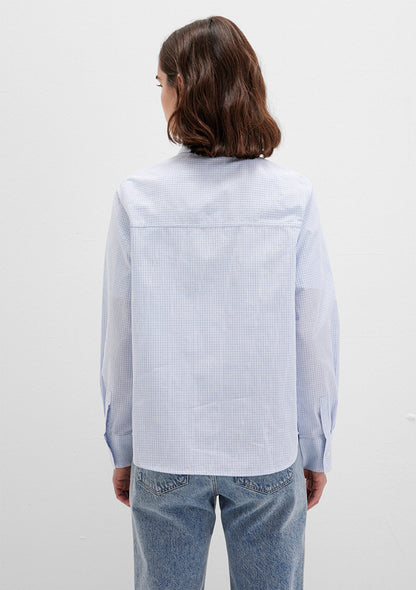 Checkered Blue Shirt