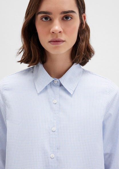 Checkered Blue Shirt