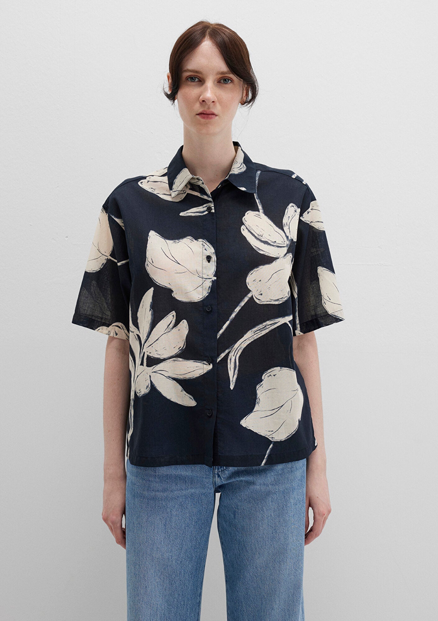 Printed Black Shirt