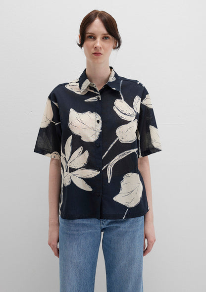 Printed Black Shirt