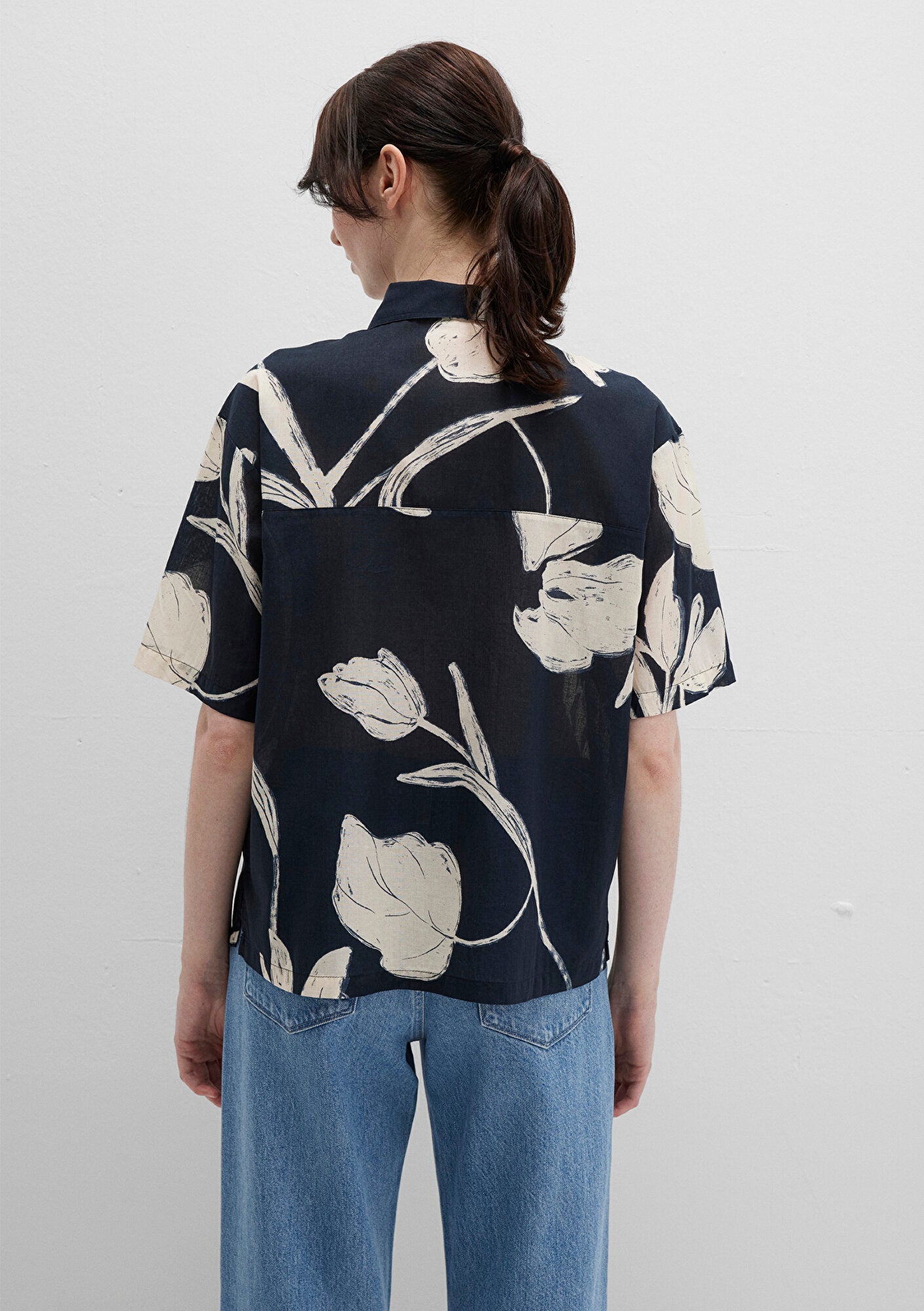 Printed Black Shirt