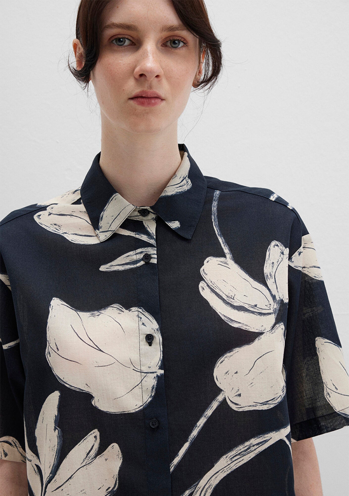 Printed Black Shirt