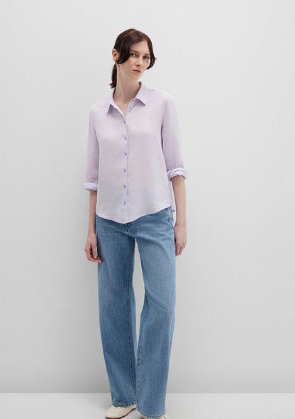 Lilac Linen Shirt