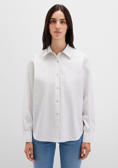 Striped White Shirt