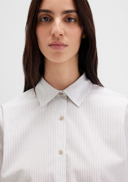 Striped White Shirt