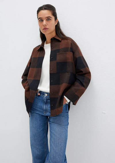 Checkered Brown Shirt