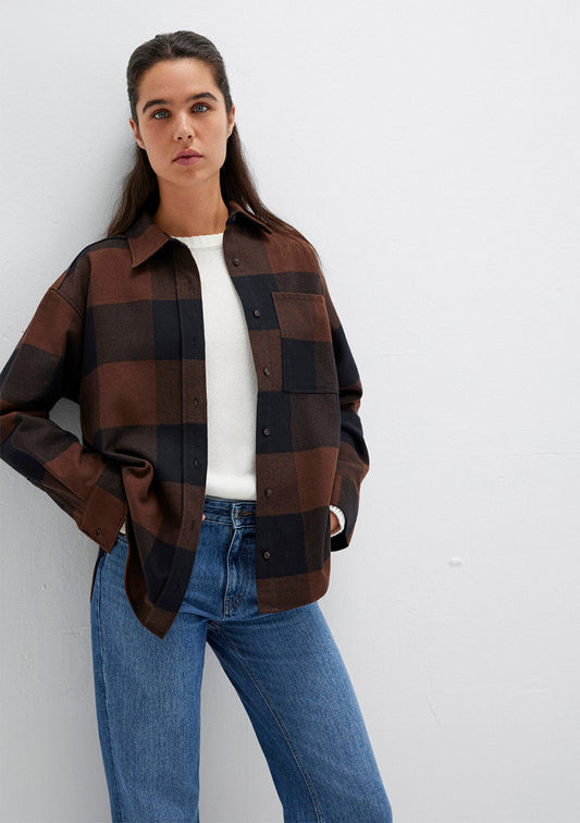 Checkered Brown Shirt