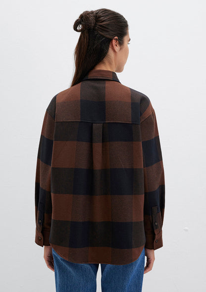 Checkered Brown Shirt